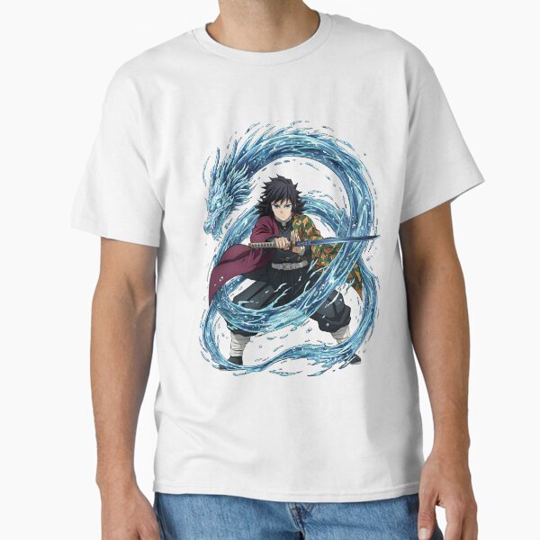 Giyu Tomioka Water Dragon Anime Art Design - Adult & Kids T-Shirts, Sweatshirts & Hoodies apparel design preview 1