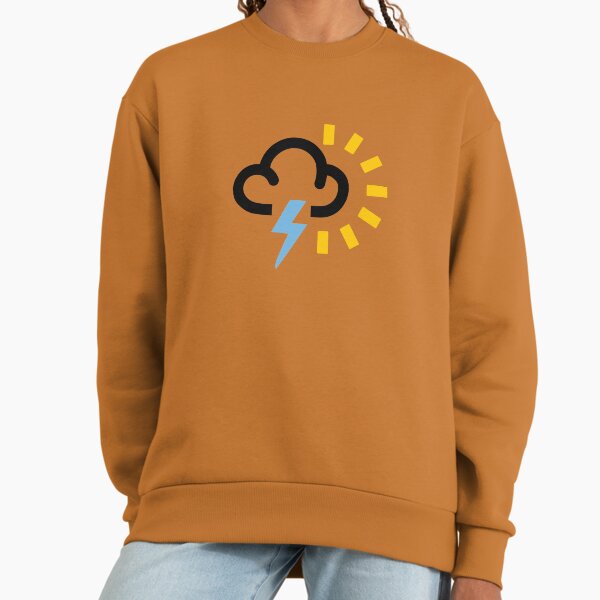 Lightning and Sunshine Weather Forecast Symbol Sunny - Adult & Kids T-Shirts, Sweatshirts & Hoodies apparel design preview 1