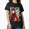Misato Katsuragi Vintage Art - Adult & Kids T-Shirts, Sweatshirts & Hoodies apparel design preview 1
