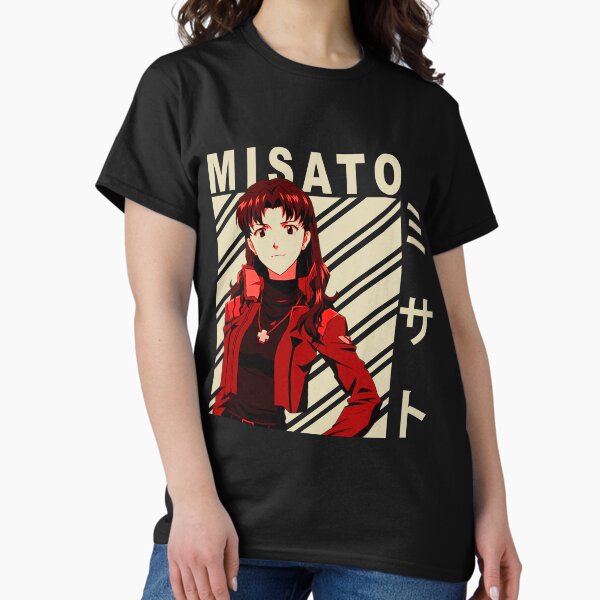 Misato Katsuragi Vintage Art - Adult & Kids T-Shirts, Sweatshirts & Hoodies apparel design preview 1