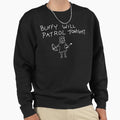 Buffy will patrol tonight on black - Adult & Kids T-Shirts, Sweatshirts & Hoodies apparel design preview 1