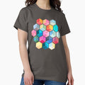 Crystal Bohemian Honeycomb Cubes colorful hexagon - Adult & Kids T-Shirts, Sweatshirts & Hoodies apparel design preview 1