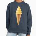 Yellow Lemon Soft Serve Ice Cream Cone - Adult & Kids T-Shirts, Sweatshirts & Hoodies apparel design preview 1