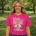 Girlie Girl Lulu Mac God Is Good Cross Canvas - Adult & Kids T-Shirts, Sweatshirts & Hoodies apparel design preview 1