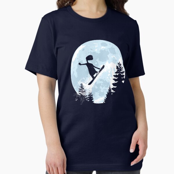 ET, moon, freeride, snowboard, the Extra-Terrestrial - Adult & Kids T-Shirts, Sweatshirts & Hoodies apparel design preview 1