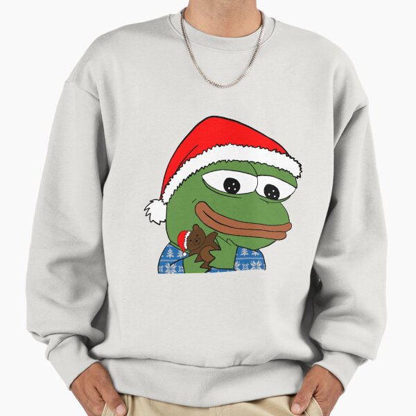 Christmas teddy bear pepe - Adult & Kids T-Shirts, Sweatshirts & Hoodies apparel design preview 1
