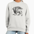 Griffin, the powerful mythical hybrid beast Black and - Adult & Kids T-Shirts, Sweatshirts & Hoodies apparel design preview 1