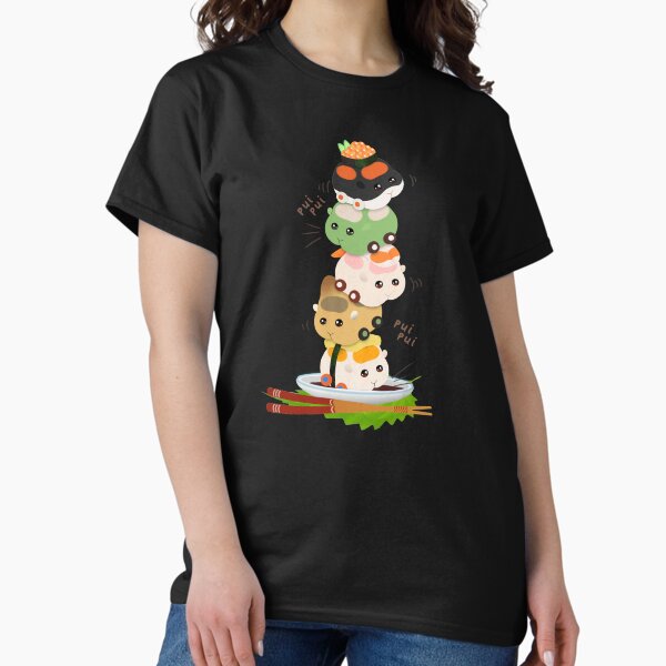 Sushi Molcars Pui Molcar Cute Toppling Tower - Adult & Kids T-Shirts, Sweatshirts & Hoodies apparel design preview 1