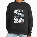 Mechanic Grease Grit and Garage Giggles - Adult & Kids T-Shirts, Sweatshirts & Hoodies apparel design preview 1