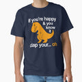 Dino Clap Your Hands: Playful T-Rex and Happy Rhymes - Adult & Kids T-Shirts, Sweatshirts & Hoodies apparel design preview 1