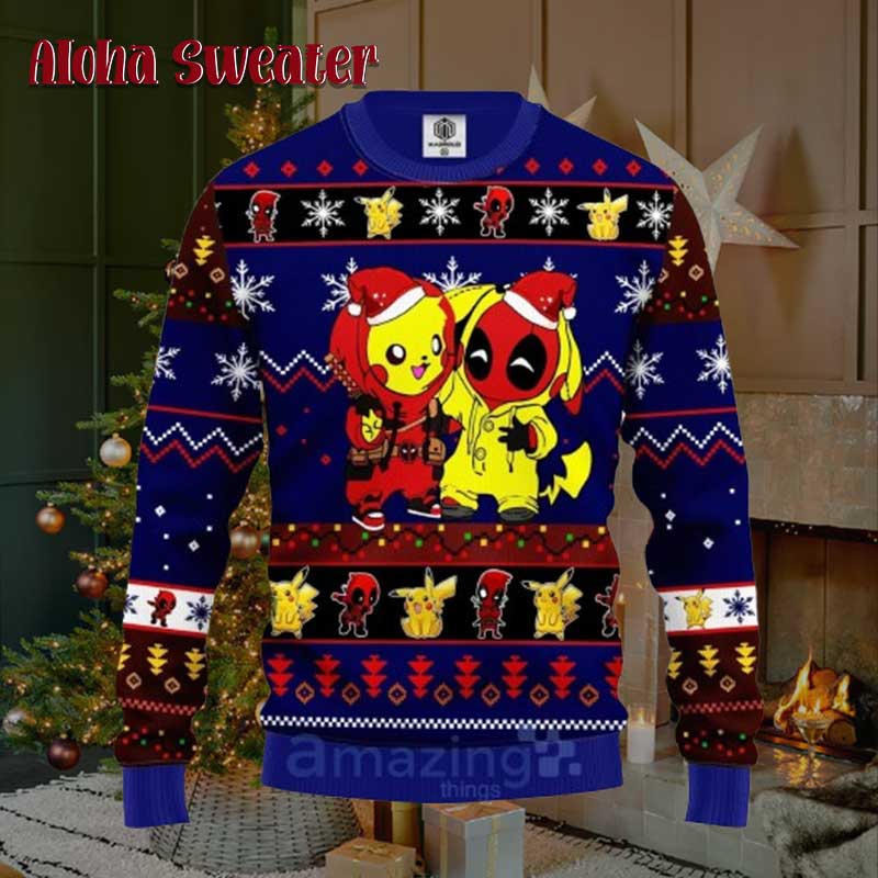 Best Friend Forever Deadpool Wolverine Ugly Christmas Sweater product image 4