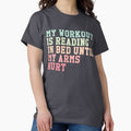 My Workout Is Reading In Bed Until Arms Hurt Colorful - Adult & Kids T-Shirts, Sweatshirts & Hoodies apparel design preview 1