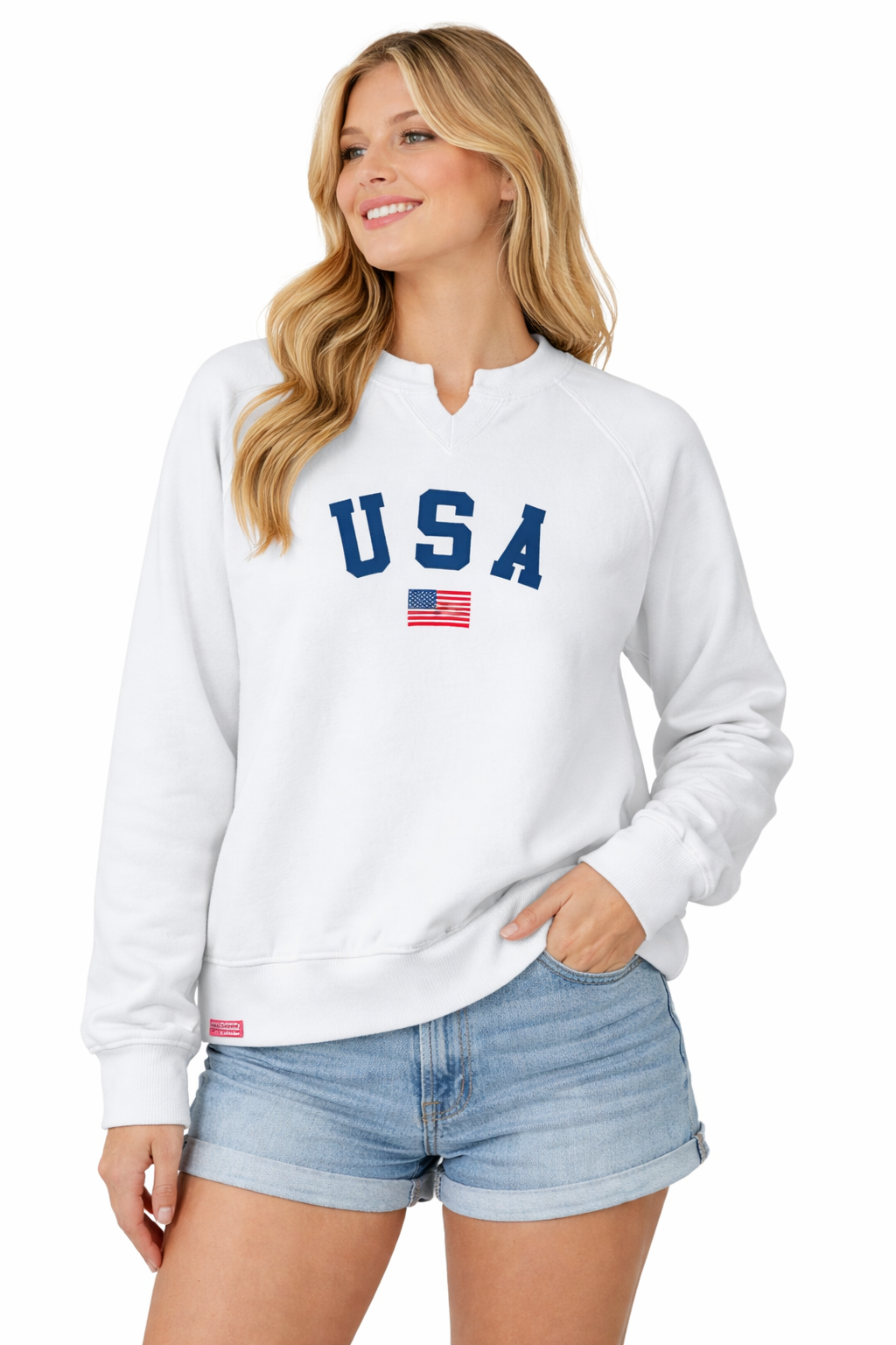 Simply Southern USA White Summer Crew - Adult & Kids T-Shirts, Sweatshirts & Hoodies apparel design preview 1