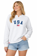Simply Southern USA White Summer Crew - Adult & Kids T-Shirts, Sweatshirts & Hoodies apparel design preview 1