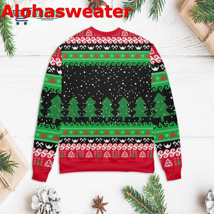 Deck the halls with skulls bodies Christmas sweater product image 2