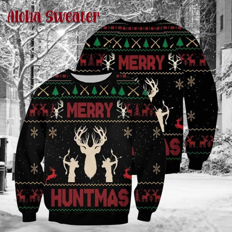 Huntmas Deer Christmas Ugly Christmas Sweater product image 5