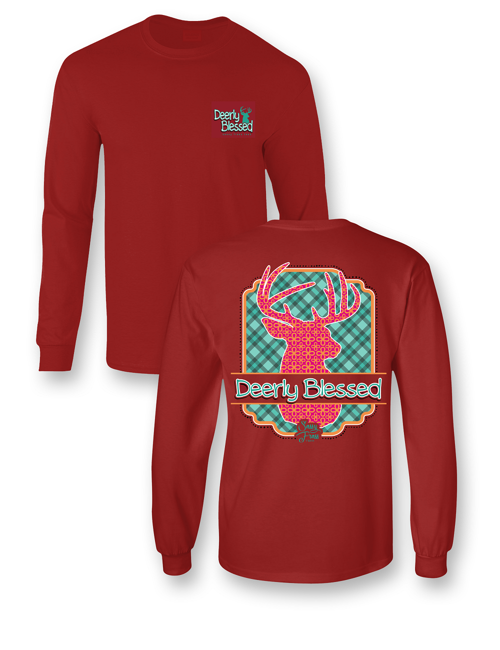 SALE Sassy Frass Deerly Blessed Deer Bright Girlie - Adult & Kids T-Shirts, Sweatshirts & Hoodies apparel design preview 2