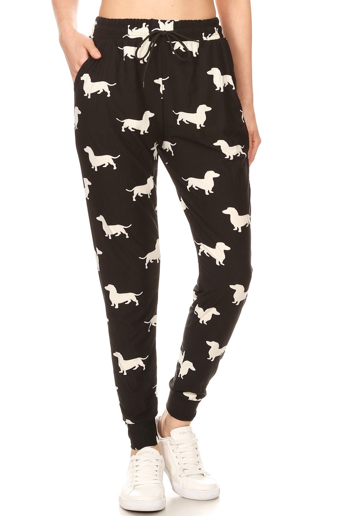Dog Print Soft Lounge Jogger Pants - Adult & Kids T-Shirts, Sweatshirts & Hoodies apparel design preview 1