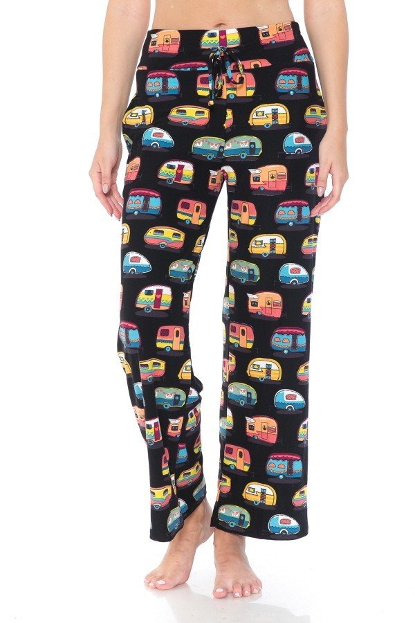 Camper Print Comfortable Soft Lounge Pajama Pants - Adult & Kids T-Shirts, Sweatshirts & Hoodies apparel design preview 1
