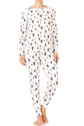 Christmas Trees Snowman Fleece Lined Lounge Pajama - Adult & Kids T-Shirts, Sweatshirts & Hoodies apparel design preview 1