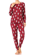 Plaid Christmas Trees Fleece Lined Lounge Pajama Set - Adult & Kids T-Shirts, Sweatshirts & Hoodies apparel design preview 1