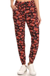 Football Print Soft Lounge Jogger Pants - Adult & Kids T-Shirts, Sweatshirts & Hoodies apparel design preview 1