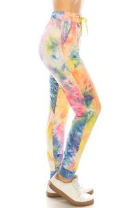 Multi Color Tie Dye Print Soft Lounge Jogger Pants - Adult & Kids T-Shirts, Sweatshirts & Hoodies apparel design preview 1