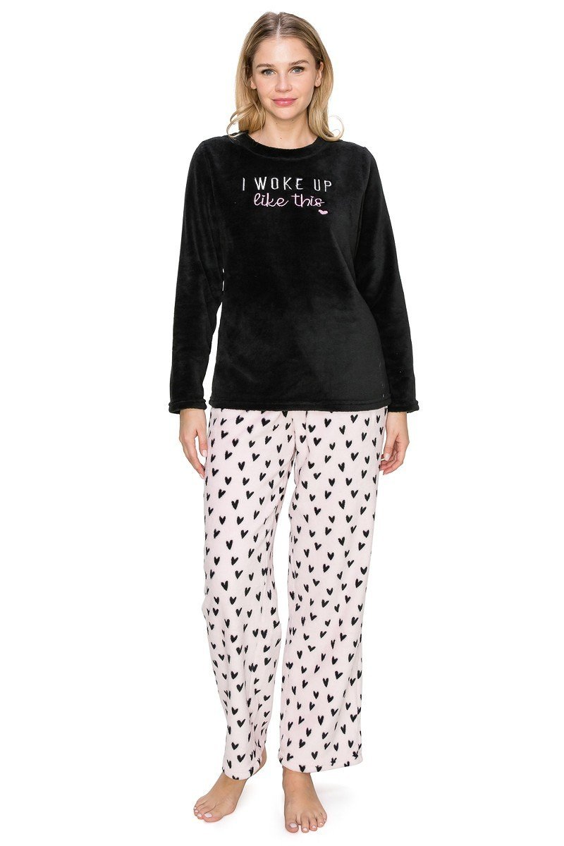 I Woke Up Like This Fuzzy Lounge Pajama Set Pants and - Adult & Kids T-Shirts, Sweatshirts & Hoodies apparel design preview 1
