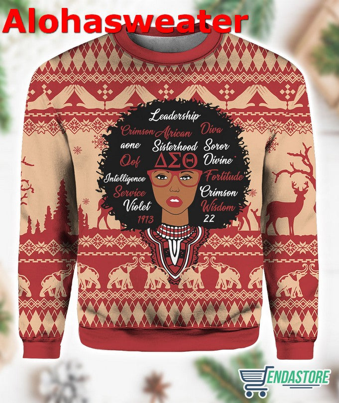 Delta Sigma Theta Limited Edition Ugly Christmas Sweater product image
