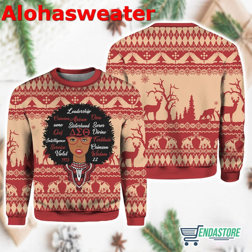 Delta Sigma Theta Limited Edition Ugly Christmas Sweater product image 3