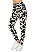 Black White Cow Print Soft Lounge Jogger Pants - Adult & Kids T-Shirts, Sweatshirts & Hoodies apparel design preview 1