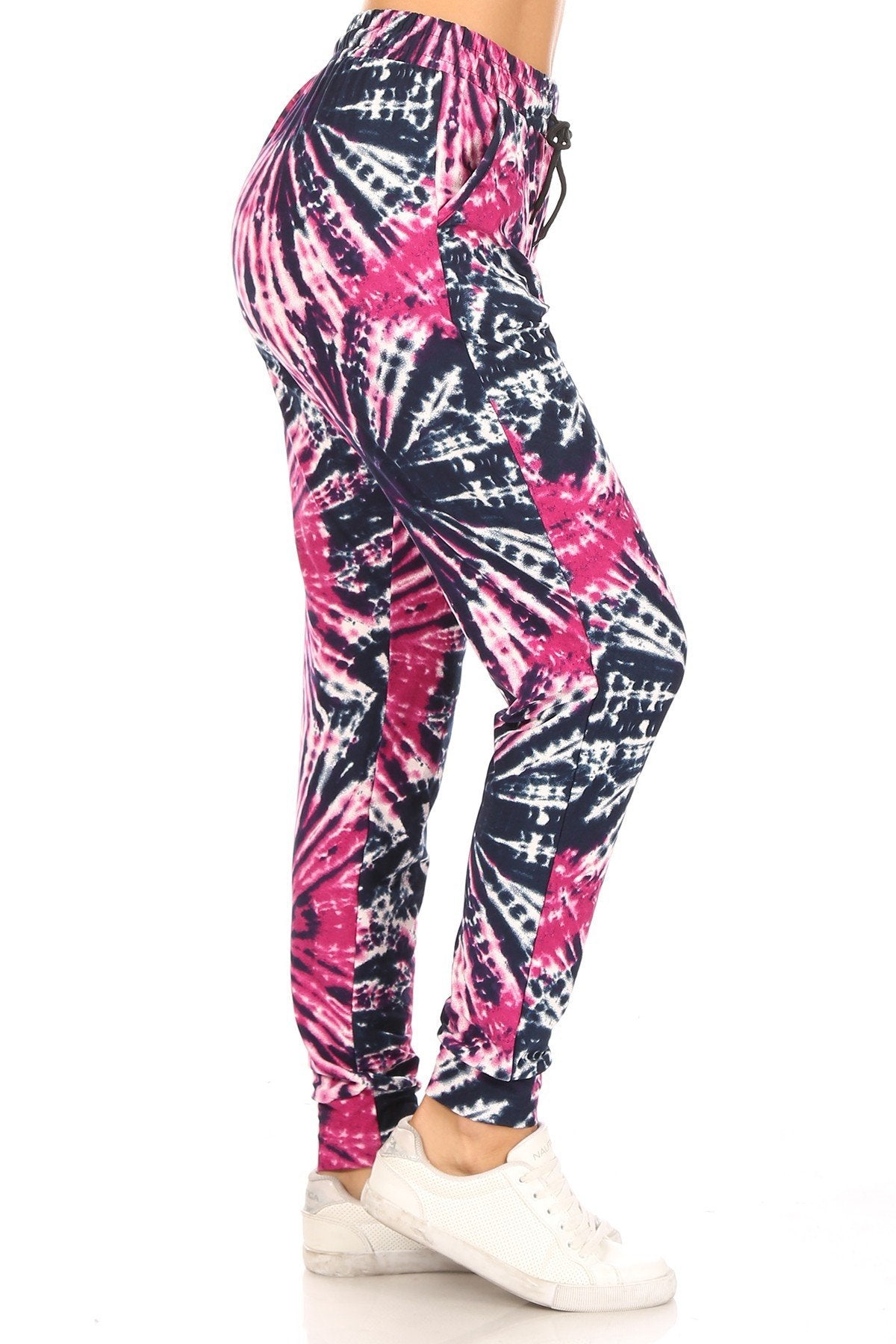 Black Magneta Tie Dye Print Soft Lounge Jogger Pants - Adult & Kids T-Shirts, Sweatshirts & Hoodies apparel design preview 1