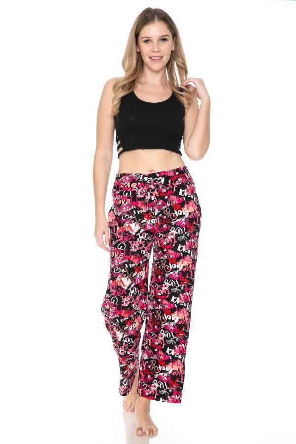 Love Print Comfortable Soft Lounge Pajama Pants - Adult & Kids T-Shirts, Sweatshirts & Hoodies apparel design preview 2