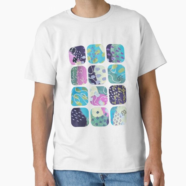 Patterns in a grid of squares - Adult & Kids T-Shirts, Sweatshirts & Hoodies apparel design preview 1