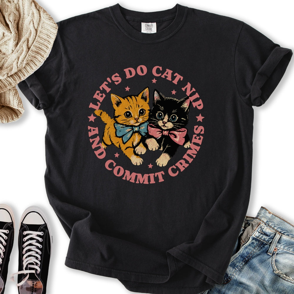Cat Nip Crimes - Adult & Kids T-Shirts, Sweatshirts & Hoodies apparel design preview 2
