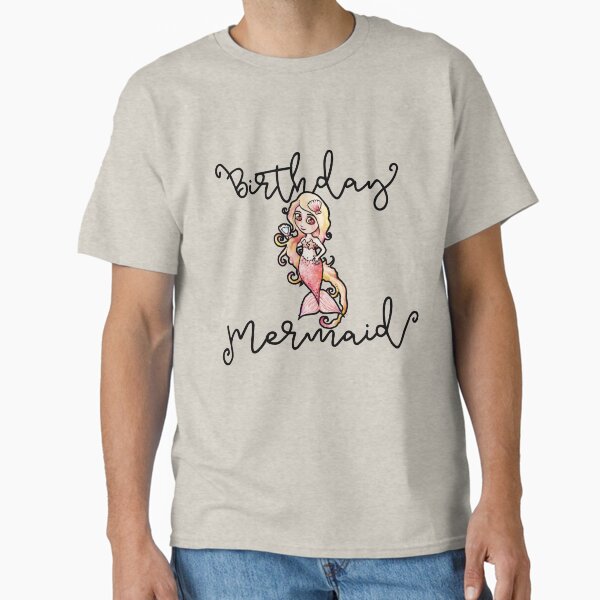 Birthday mermaid - Adult & Kids T-Shirts, Sweatshirts & Hoodies apparel design preview 1