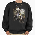Direwolf Brothers Howling at Full Moon - Adult & Kids T-Shirts, Sweatshirts & Hoodies apparel design preview 1