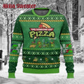 Did Someone Say Pizza Ninja Turtles Ugly Christmas Sweater product image