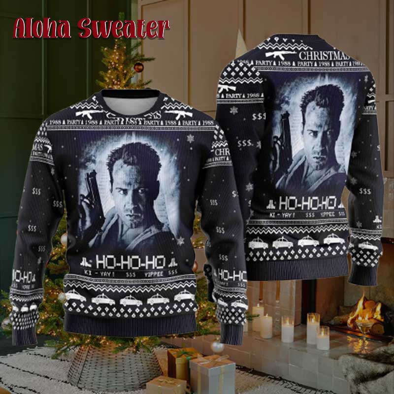 Die Hard Nakatomi Plaza Building Ugly Sweater product image 3