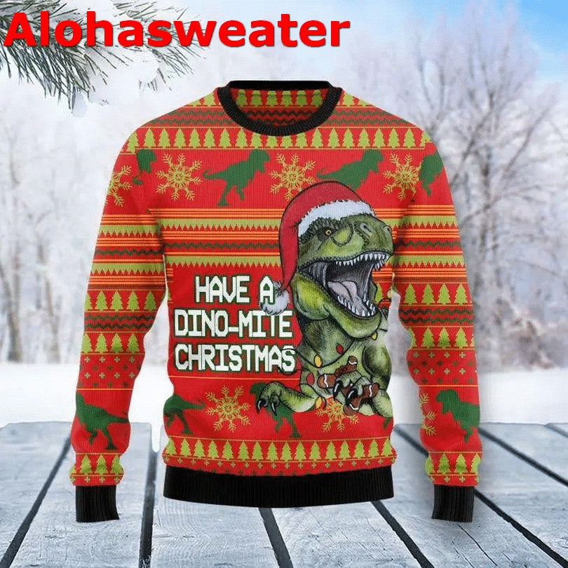 Dinosaur Jumper Christmas Ugly Christmas Sweater product image 3