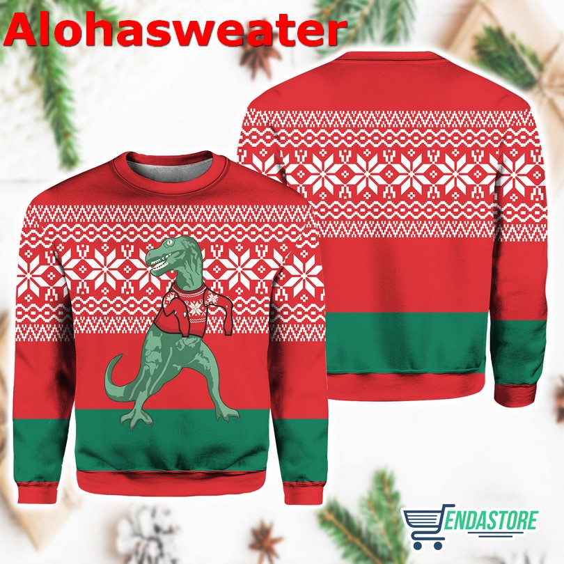 Dinosaur Jumper Christmas Ugly Christmas Sweater product image