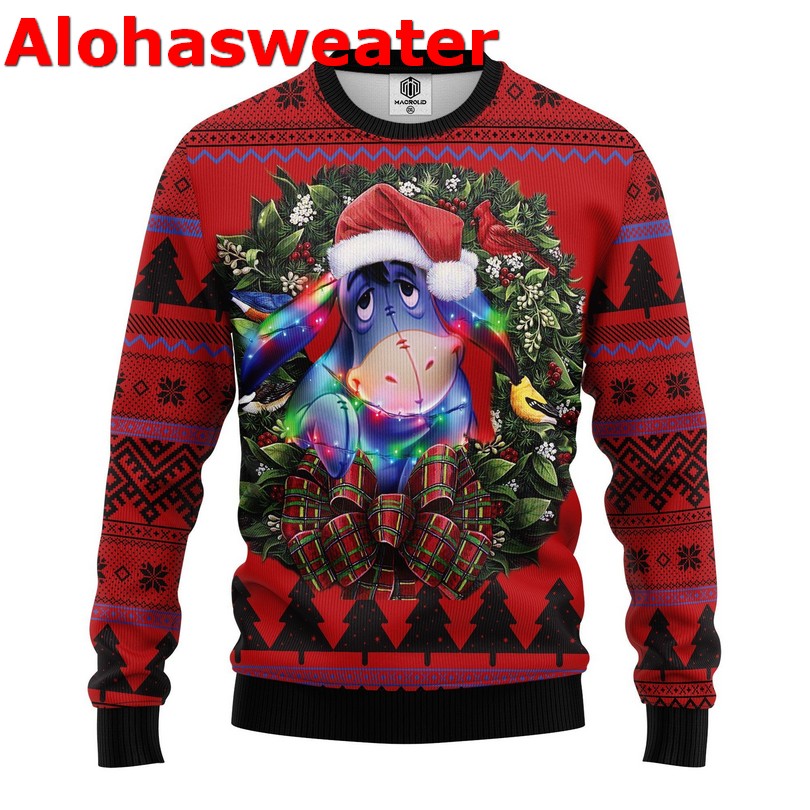 Dolly Winnie The Pooh ugly Christmas sweater product image