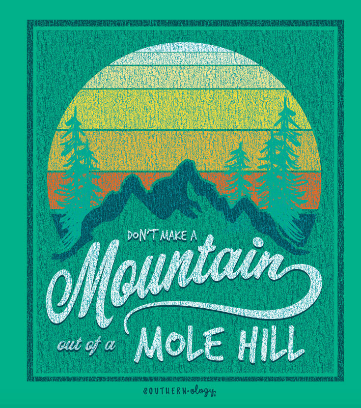 Southernology Mountain Mole Hill Comfort Colors - Adult & Kids T-Shirts, Sweatshirts & Hoodies apparel design preview 2