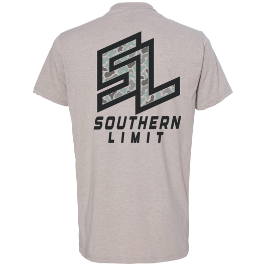 Southern Limit Grey Camo Logo - Adult & Kids T-Shirts, Sweatshirts & Hoodies apparel design preview 2