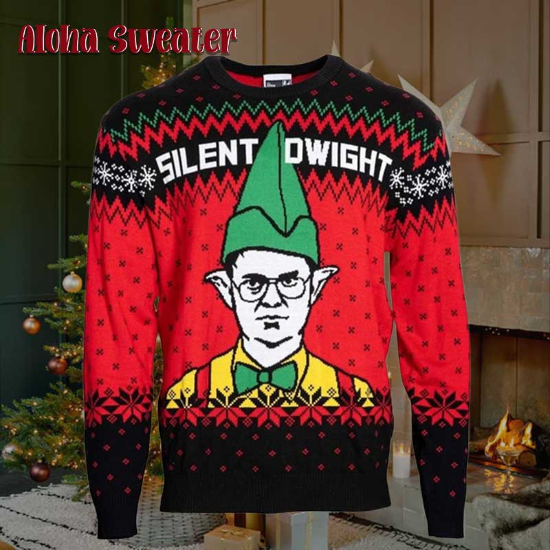Dunder Mifflin The Office Elf Ugly Christmas Sweater product image