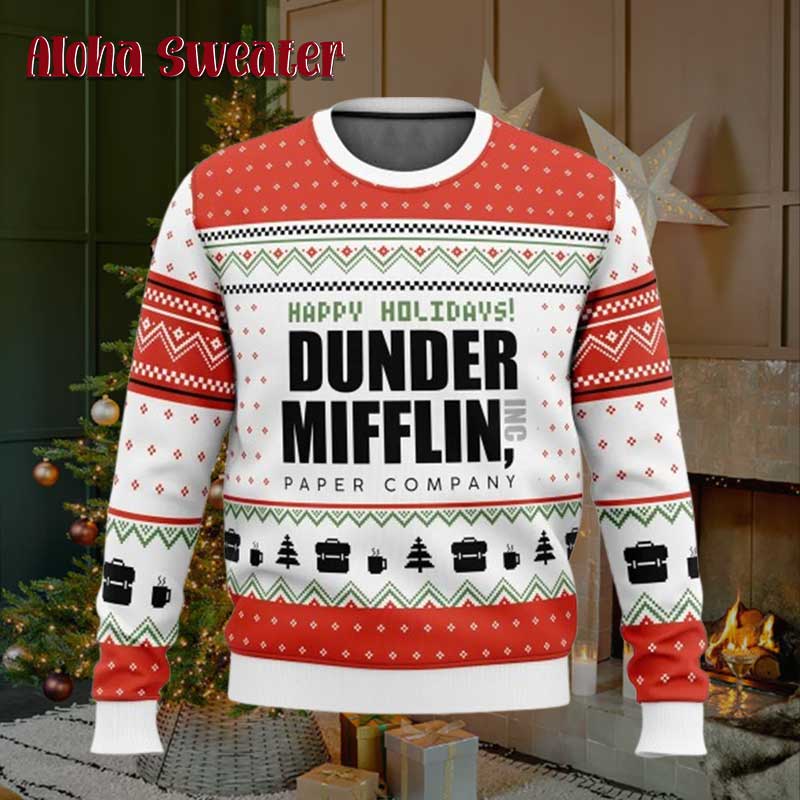 Dunder Mifflin The Office Ugly Christmas Sweater product image
