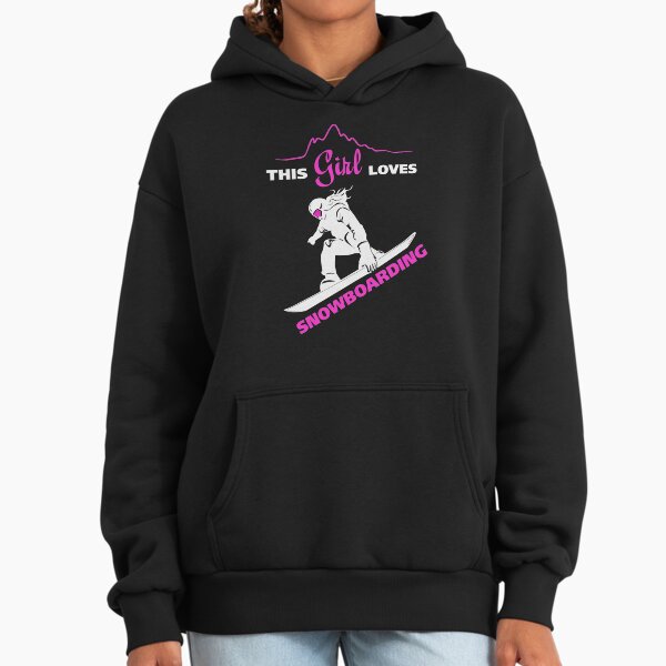 This Girl Loves Snowboarding - Adult & Kids T-Shirts, Sweatshirts & Hoodies apparel design preview 1
