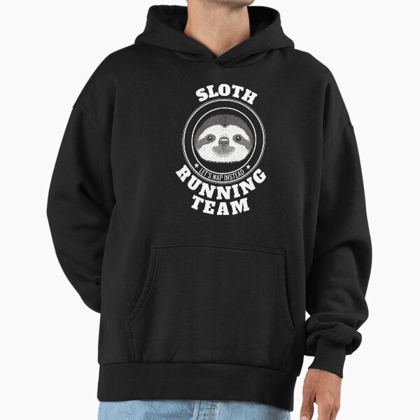 SLOTH Running Team Lets Take a Nap Instead - Adult & Kids T-Shirts, Sweatshirts & Hoodies apparel design preview 1