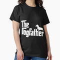 Mens The Dogfather Dachshund Funny Father Dog Lover - Adult & Kids T-Shirts, Sweatshirts & Hoodies apparel design preview 1