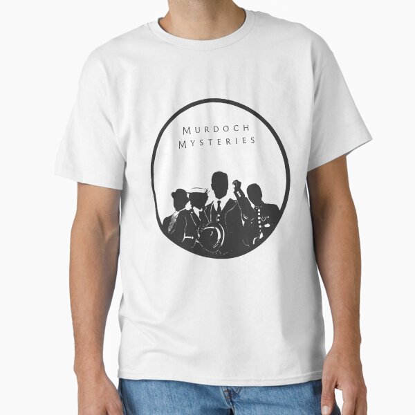 Murdoch Mysteries Dark Grey on White background - Adult & Kids T-Shirts, Sweatshirts & Hoodies apparel design preview 1